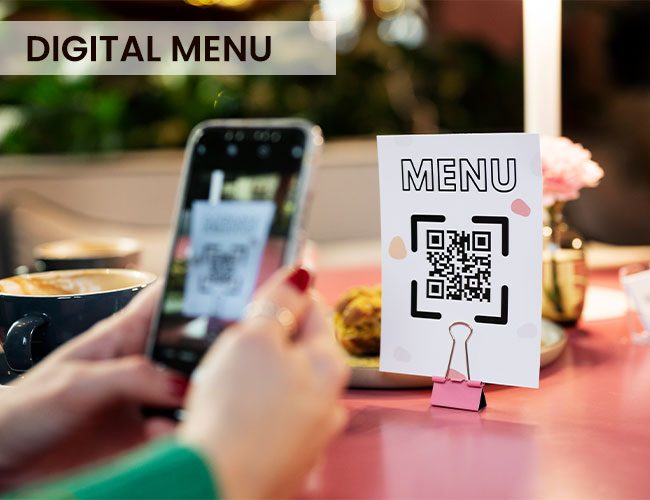 Digital menu solution for restaurants